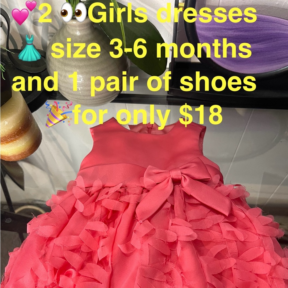 American Princess Coral Dress with Bow